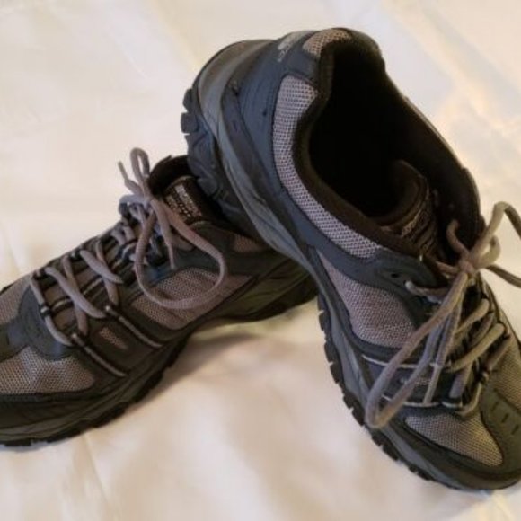Skechers Athletics M Fit Mens Shoes (50124) Gray Leather & Mesh U.S. Size 10 - Picture 7 of 9